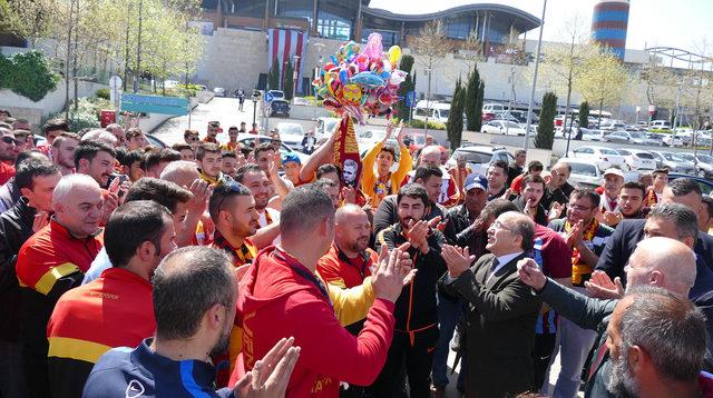 Trabzon’da, Kayserisporlu taraftarlar ağırlandı