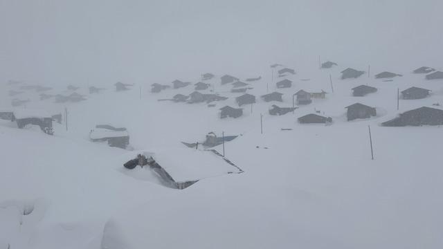 Kars ile Ardahan'da kar yerini soğuk havaya bıraktı