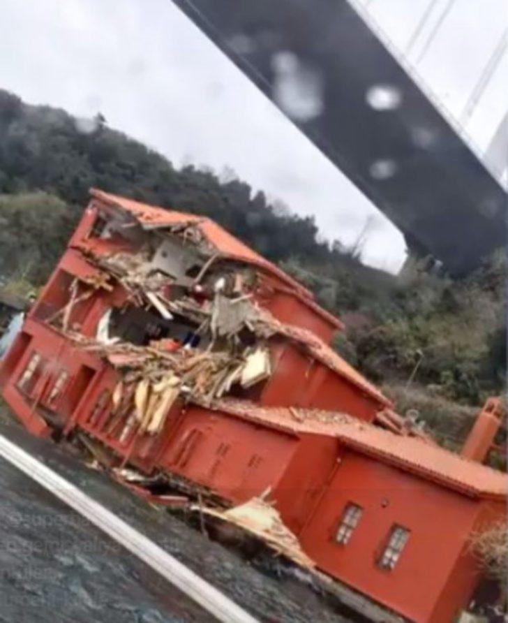 İstanbul Boğazı'ndaki gemi kazasıyla 300 yıllık yalı harabeye döndü G2