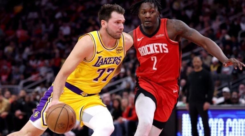 NBA'de Lakers, Rockets'ı yenerek art arda 6. galibiyetine ulaştı