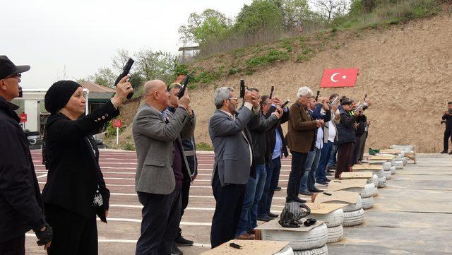 Muhtarlara, 'Polis Haftası' kapsamında atış eğitimi