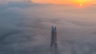 İstanbul'da sabahın ilk ışıklarıyla mest eden görüntü