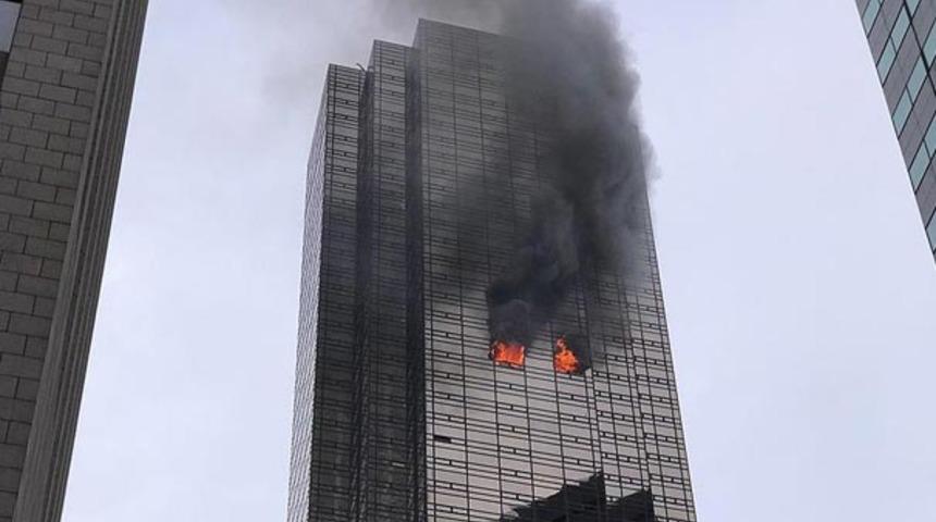 ABD Başkanı Trump'ın g&ouml;kdeleninde yangın!