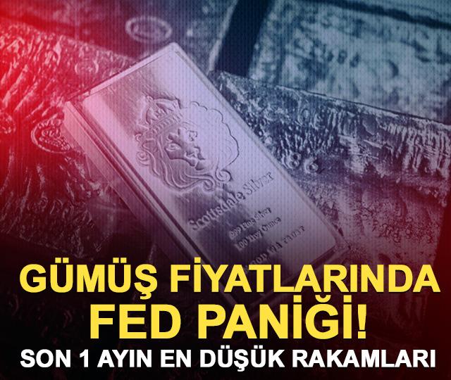 G&uuml;m&uuml;ş fiyatlarında Fed paniği! 79 dolara kadar geriledi