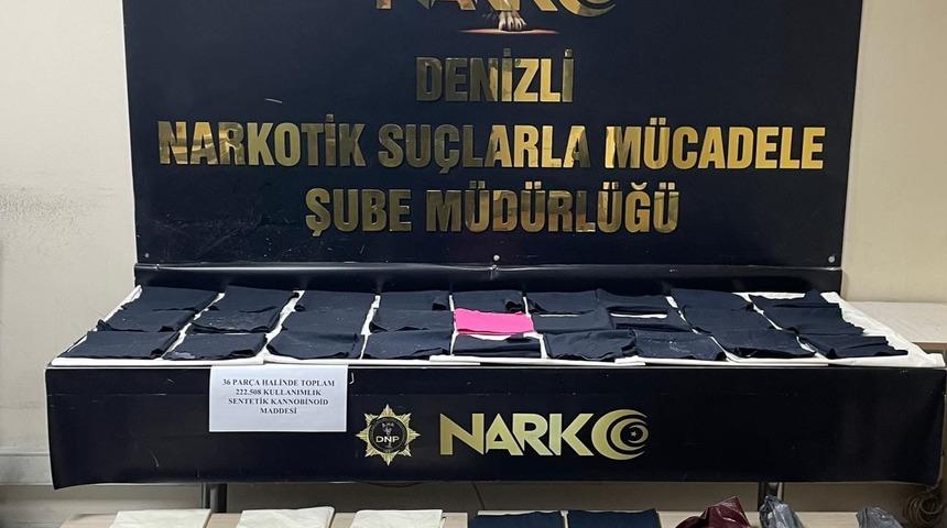 Denizli'de uyuşturucu operasyonunda yakalanan 3 ş&uuml;pheli tutuklandı