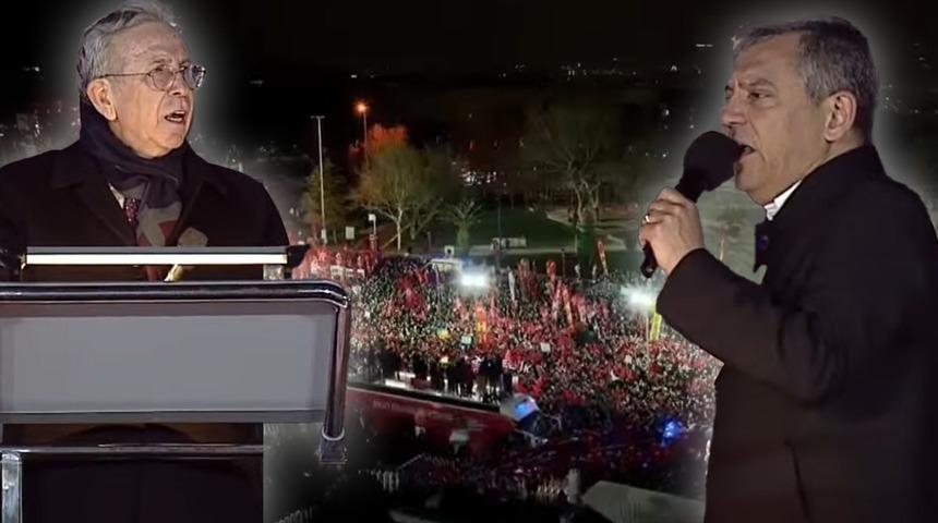 CHP'den 19 Mart'ın birinci yıl d&ouml;n&uuml;m&uuml;nde Sara&ccedil;hane mitingi: Mansur Yavaş'tan &ccedil;arpıcı s&ouml;zler