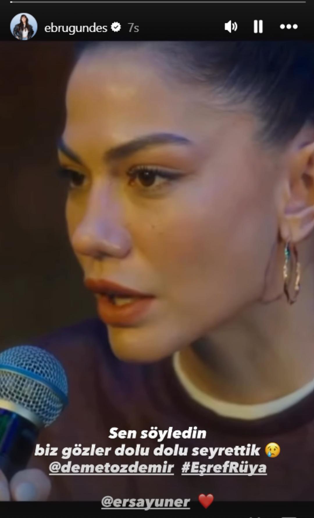 Eşref R&uuml;ya da Demet &Ouml;zdemir s&ouml;yledi Ebru G&uuml;ndeş hayran kaldı! 2