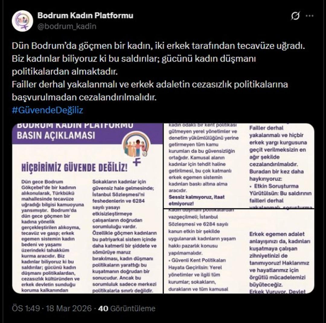 Bodrum da korkun&ccedil; olay! İnşaata g&ouml;t&uuml;rd&uuml;kleri kadına tecav&uuml;z edip video &ccedil;ektiler 2