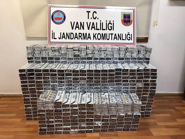 Jandarma, 4 ilçede 15 bin 808 paket kaçak sigara ele geçirildi