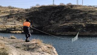 Ağ ile avlanma yasağına uymayan şahsı jandarma yakaladı