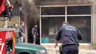 Şarjdaki batarya patladı; çıkan yangın söndürüldü