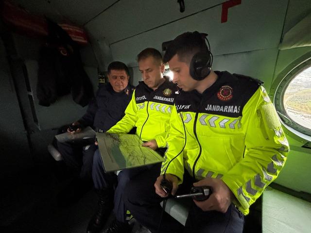 Bursa da helikopter destekli bayram trafiği denetimi 4