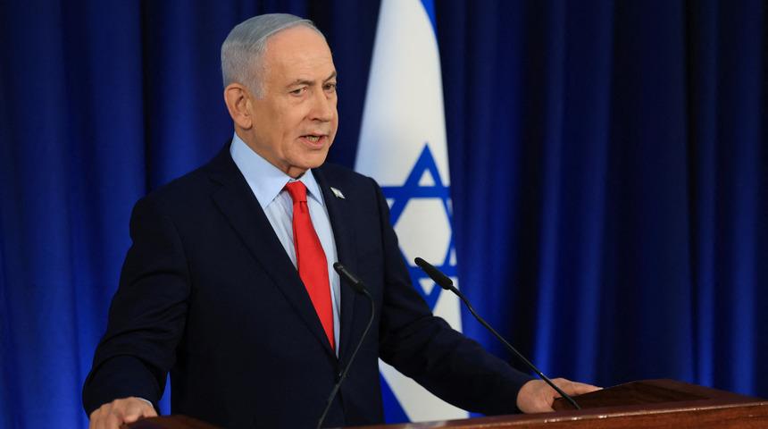 Netanyahu, "Yaşıyorum, hayattayım" dedi! İran, basın toplantısı sırasında İsrail'e f&uuml;ze ateşledi