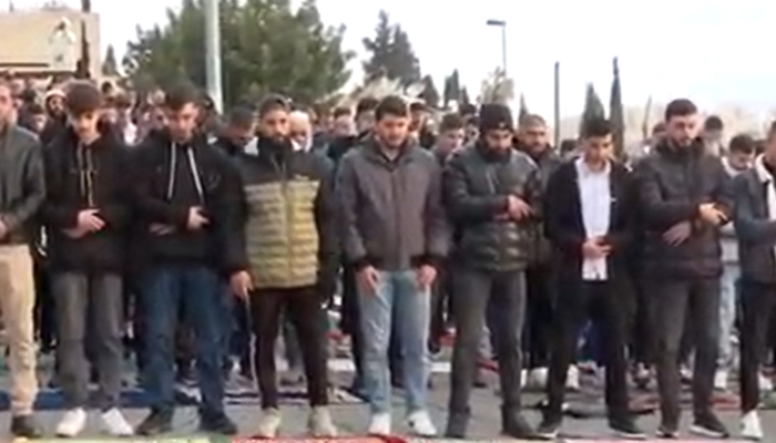 Mescid-i Aksa'da bayram namazına İsrail engeli