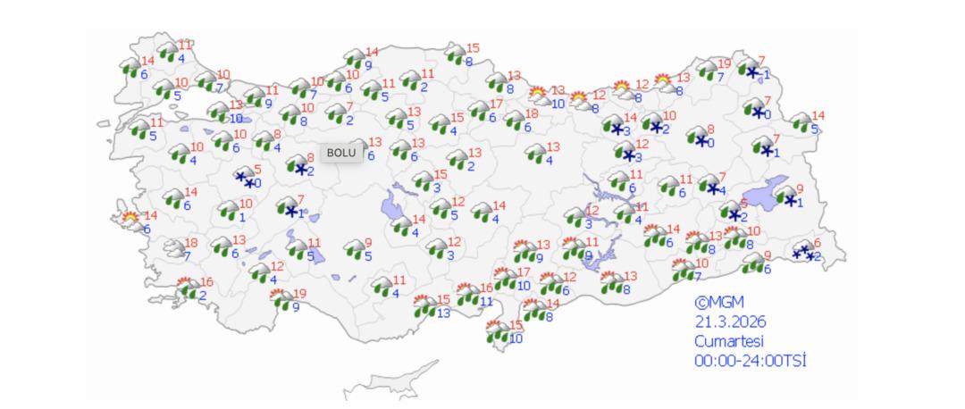 Bayramda hava s&uuml;rprizi: Sağanak, fırtına ve kar bir arada!  8