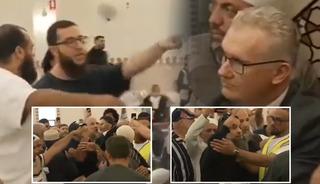 Camide ortalık karıştı! Başbakan Albanese i&ccedil;eri girince cemaat ayaklandı