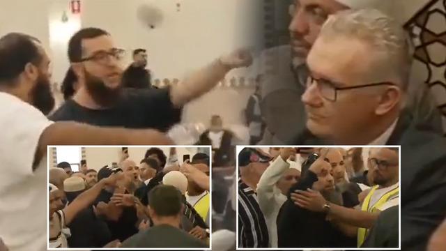 Camide ortalık karıştı! Başbakan Albanese içeri girince cemaat ayaklandı