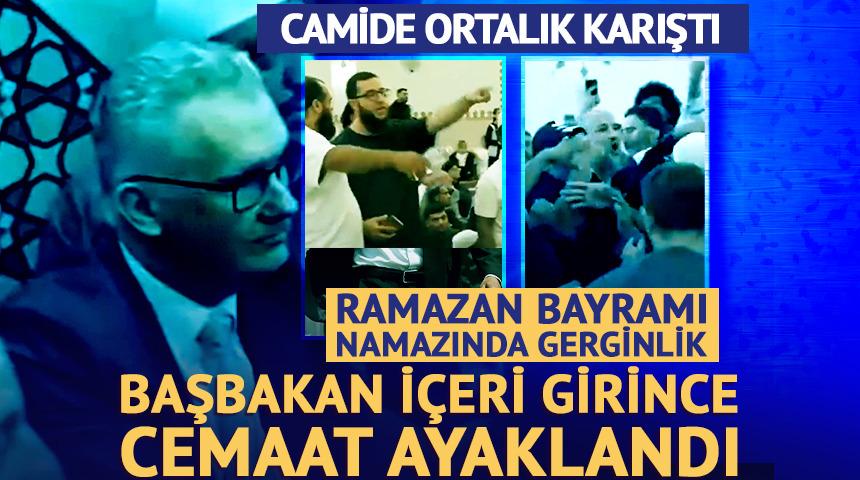 Başbakan i&ccedil;eri girince cemaat ayaklandı