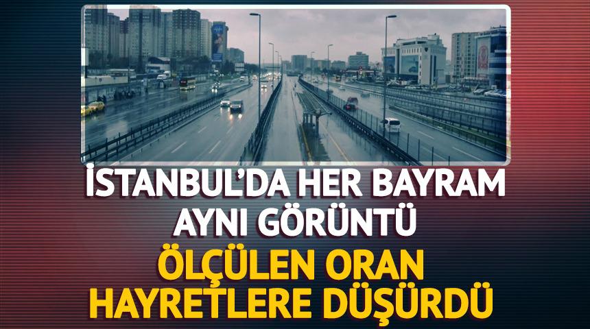İstanbul'da her bayram aynı g&ouml;r&uuml;nt&uuml;! Yollar boş kaldı