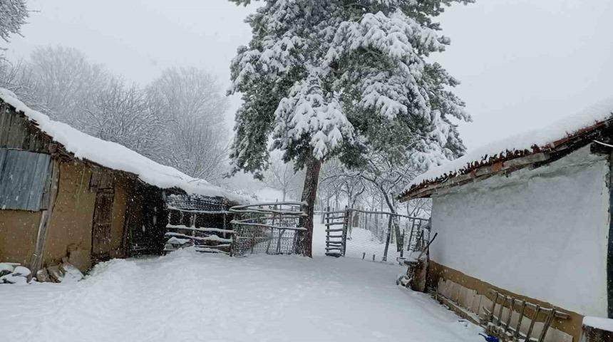 Bilecik bayram sabahına beyaz &ouml;rt&uuml;yle uyandı