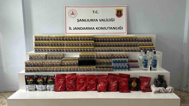 Şanlıurfa’da kaçak tütün ve alkol operasyonu