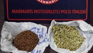 Kavga ihbarına giden polis torbalarca uyuşturucu yakaladı