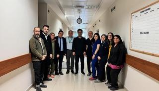 Bigadi&ccedil; Devlet Hastanesinde bayramlaşma programı d&uuml;zenlendi