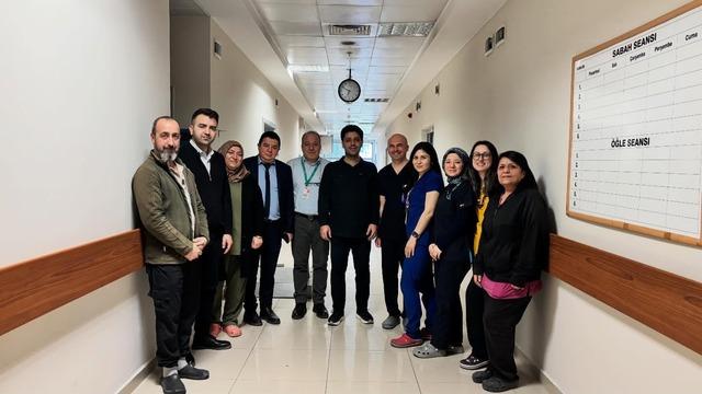 Bigadiç Devlet Hastanesinde bayramlaşma programı düzenlendi