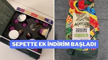 Jacobs kahve &ccedil;eşitlerinde sepette ek indirim başladı!
