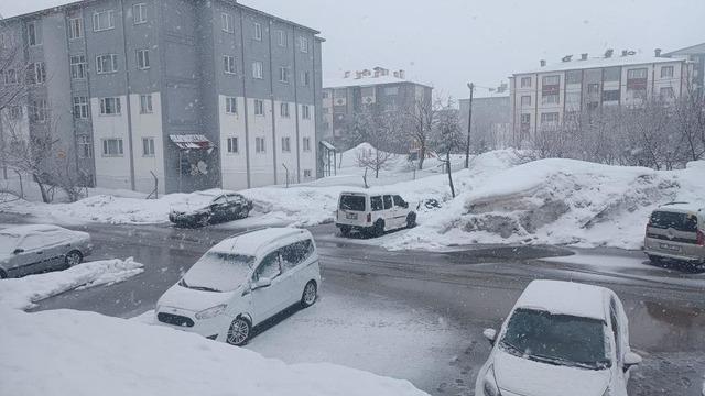 Bitlis bayramın ilk gününde beyaz örtüye büründü