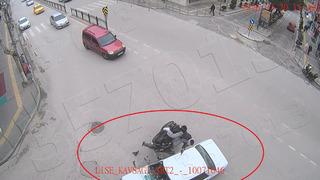 Yer: Amasya! Motosiklet ve otomobil çarpıştı