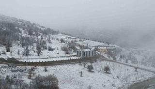 Hadim&rsquo;de kar yağışı başladı