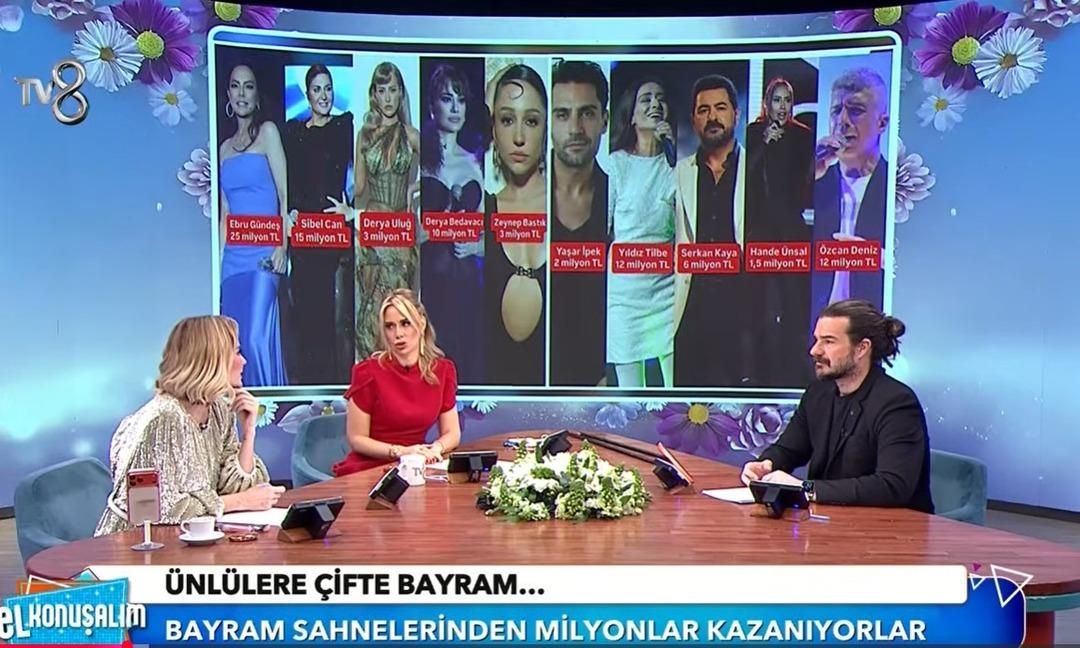 Ebru G&uuml;ndeş, Sibel Can, &Ouml;zcan Deniz ve Derya Bedavacı... Tek gecede servet kazanıyorlar  1