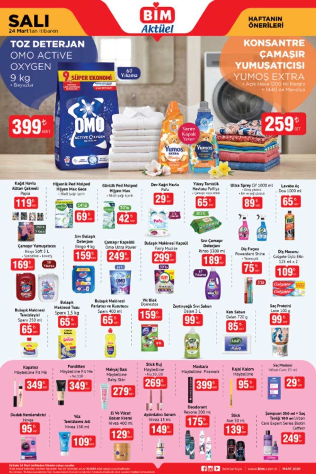 24 Mart 2026 BİM Aktüel haftanın önerileri kataloğu yayınlandı!  1