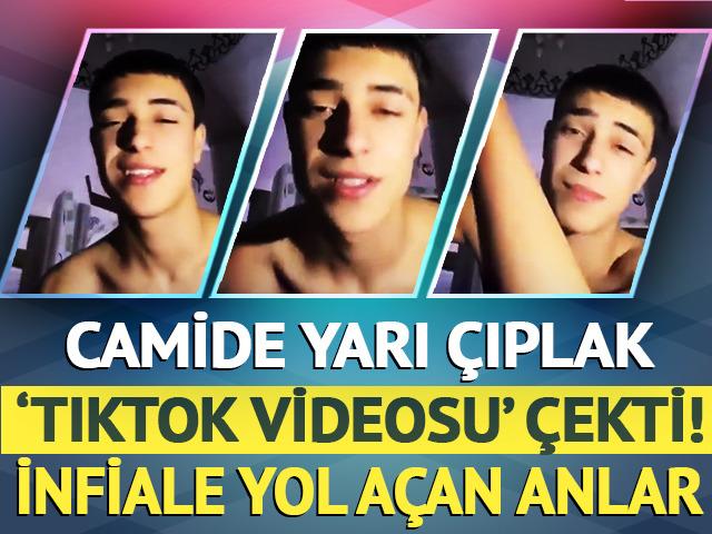 İnfiale yol a&ccedil;an g&ouml;r&uuml;nt&uuml;ler: Camide yarı &ccedil;ıplak dans edip paylaşmıştı! Harekete ge&ccedil;ildi