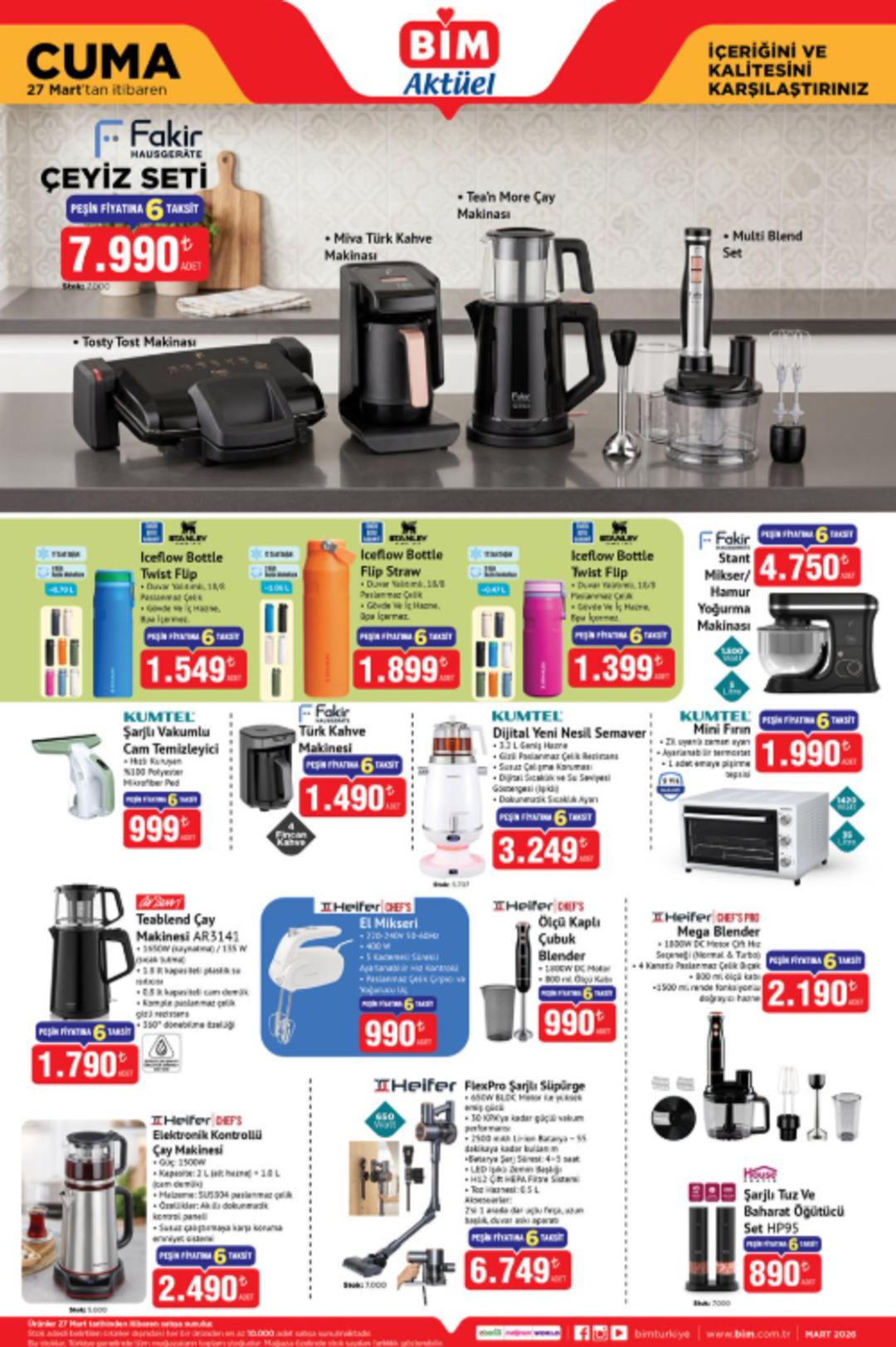 BİM e Stanley termos geliyor! 27 Mart 2026 BİM katalog yayınlandı! 3