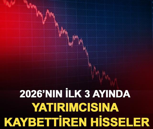 2026’nın İlk 3 Ayında Yatırımcısına Kaybettiren Hisseler