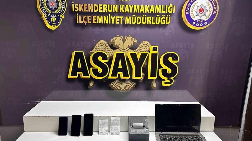 İskenderun&rsquo;da bahis oynayanlara su&ccedil;&uuml;st&uuml;! 3 g&ouml;zaltı