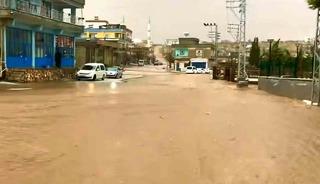 Araban'da sağanak etkili oldu