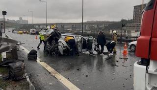 Sultangazi Cebeci T&uuml;neli&rsquo;nde art arda iki kaza: 9 yaralı