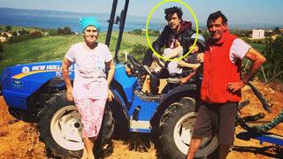 Burak Hakkı, kendi çiftliğinde organik tarım yapıyor