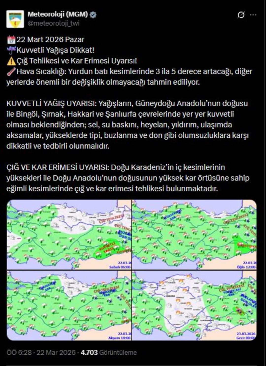 Yağışlar etkisini artırıyor! 10 il i&ccedil;in sarı kodlu uyarı yapıldı 3