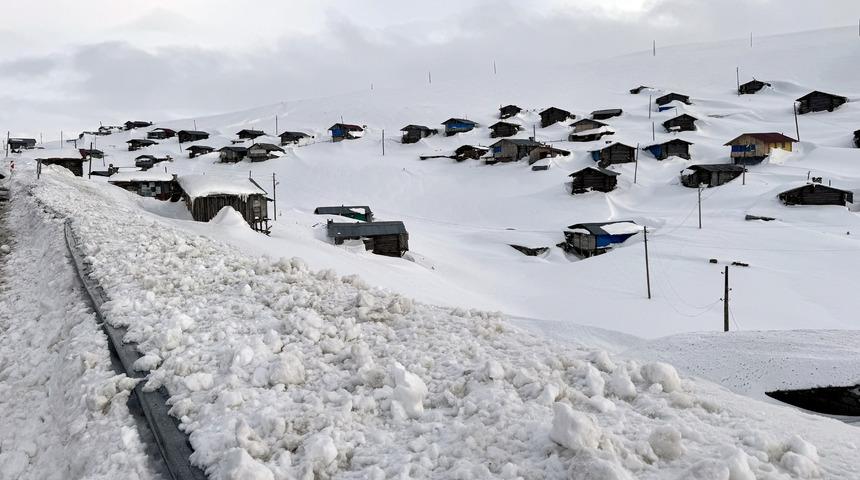 Ardahan ile Artvin arasındaki yaylalar beyaza b&uuml;r&uuml;nd&uuml;