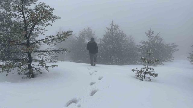 Bayram tatilinde kar yağışının tadını çıkardılar 5
