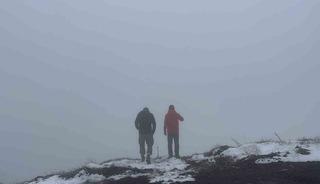 Bayram tatilinde kar yağışının tadını &ccedil;ıkardılar