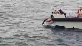 Bartın’da kıyafetleriyle denize giren kadını sahil güvenlik ekipleri kurtardı