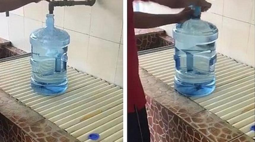 Damacana sudaki sahtekarlık pes dedirtti!