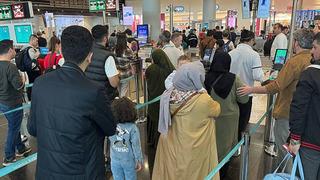 Bayramın son gününde İstanbul Havalimanı’nda yoğunluk yaşandı