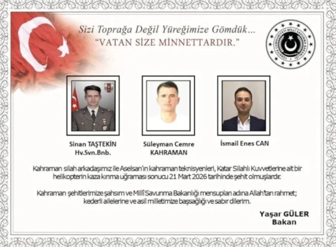 Acı haber Türkiye yi yasa boğmuştu! Şehitlerimiz için Katar da cenaze namazı kılındı 2
