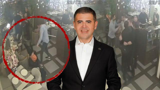 Yere yığılan Mezitli Belediye Başkanı tekme ve yumruk yedi! Mersin'de feci kavga kamerada